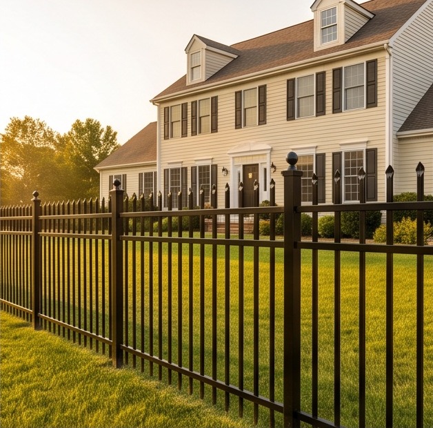 Ball-Cap Posts aluminum fence