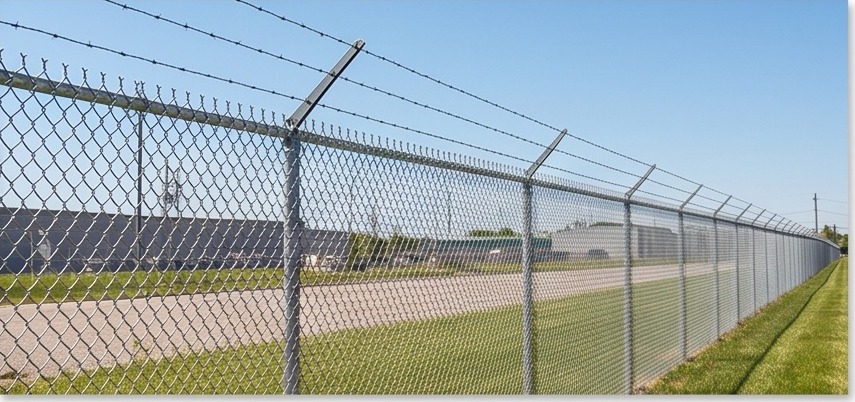 Barbed-Wire Top chain link fence