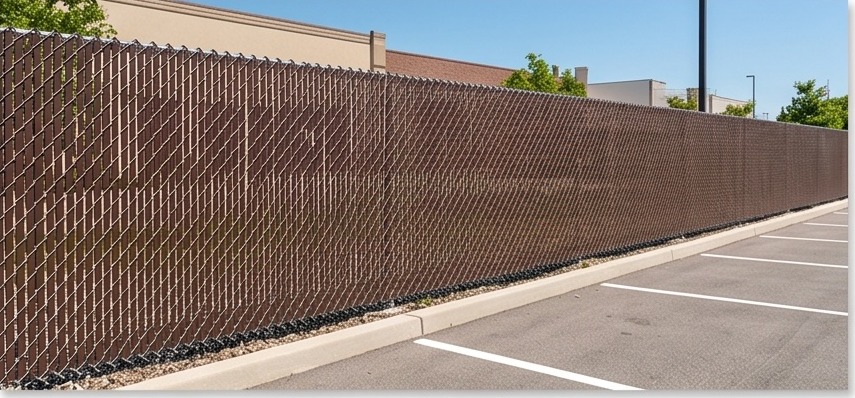 Chain link with Privacy Slats