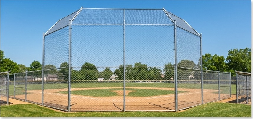 Sports Court & Backstop chain link fence