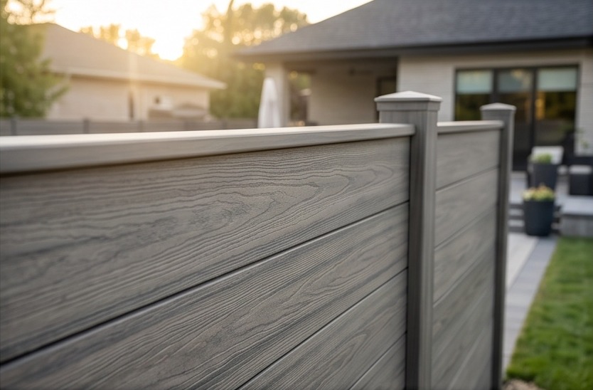 Capped composite fence