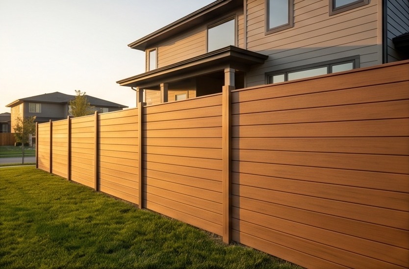 Horizontal composite fence