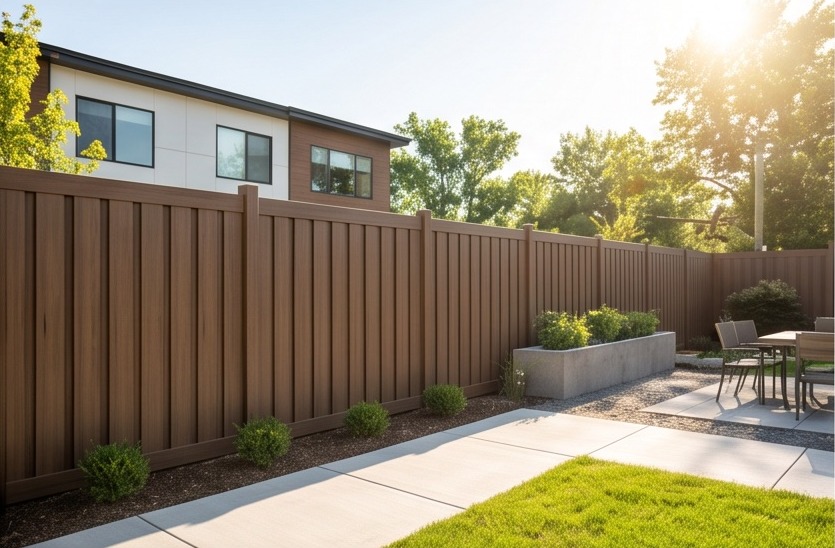 Vertical Privacy composite fence