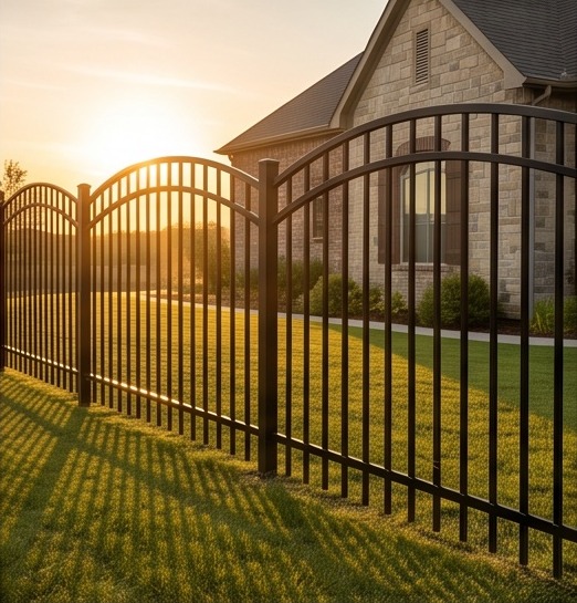 Arched Top iron fence