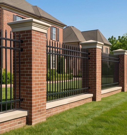 Between Columns iron fence