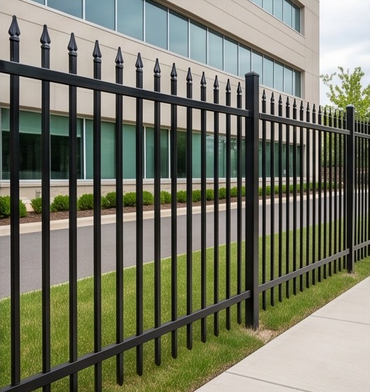 Triple-Point Top iron fence