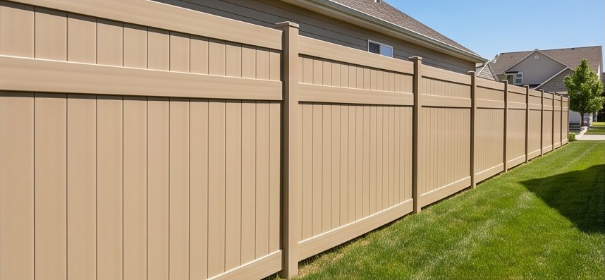 Closed-Top with Accent vinyl fence