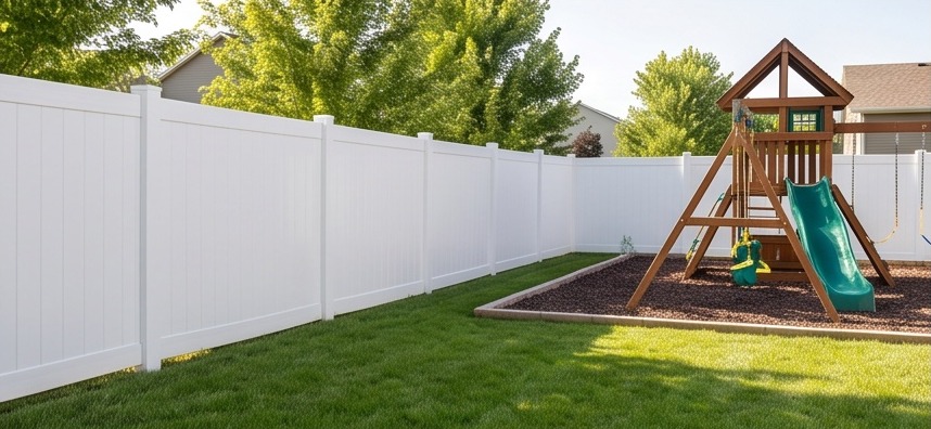 Solid Privacy vinyl fence
