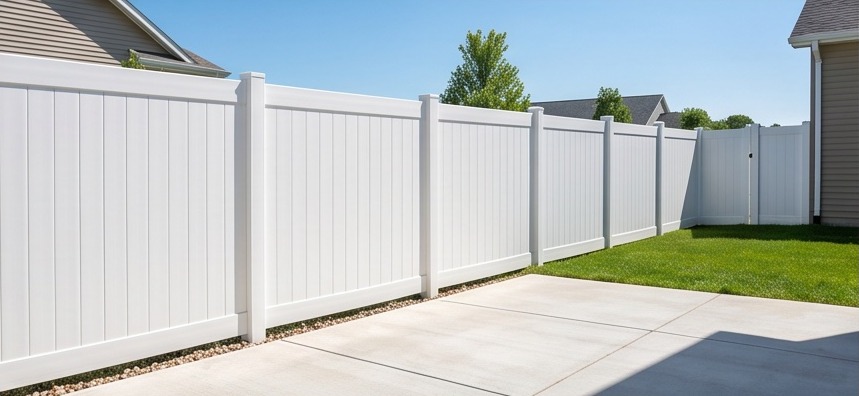 Tongue-and-Groove vinyl fence