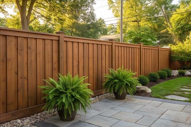 Cap & Trim wood fence